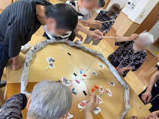レククラブ（金魚すくいゲーム）の様子